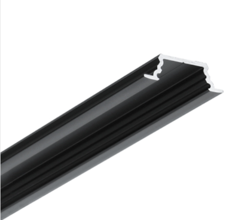 Produit — Profilé LED GROOVE10.v2 A1C/U 2m noir anodisé /plastic bag