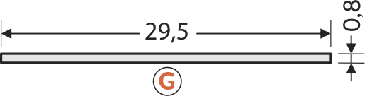 Dimensions — Diffuseur G 1m opal