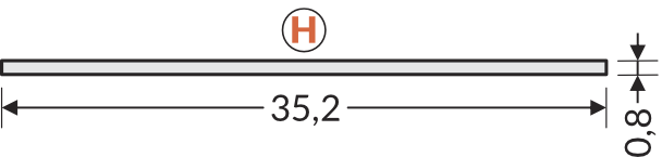 Dimensions — Diffuseur H 1m opal
