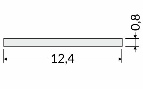 Dimensions — Diffuseur J 2m dépoli