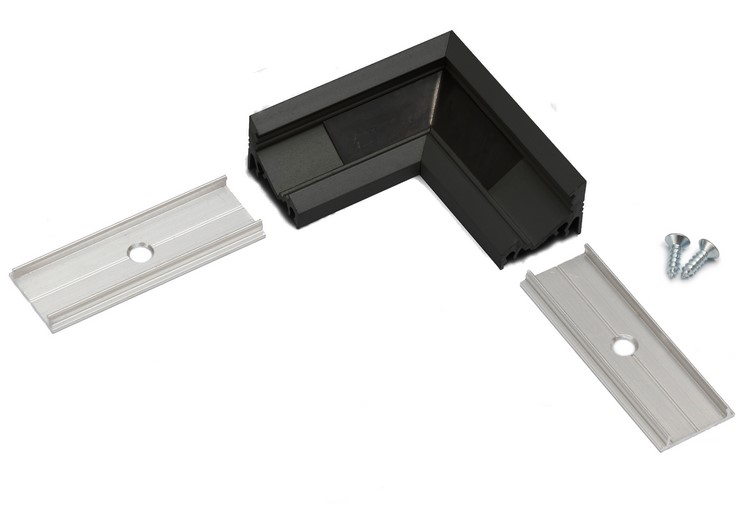 Produit — Connecteur d'angle 90° CORNER14 alu anodisé noir (set de 2)