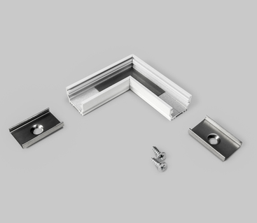 Produit — Connecteur UNI12 90° alu laqué blanc (set de 2)