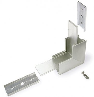 Produit — Connecteur LINEA-IN20 coude 90° alu anodisé