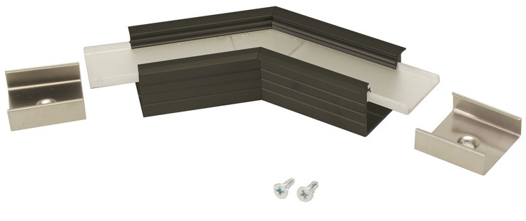 Produit — Connecteur LINEA-IN20 135° alu anodisé noir (set de 2)