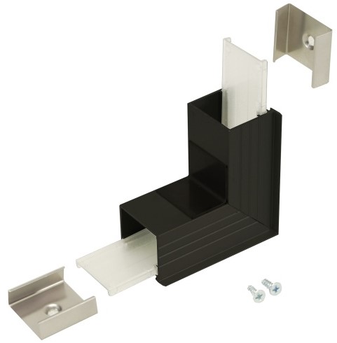 Produit — Connecteur LINEA-IN20 270° alu anodisé noir