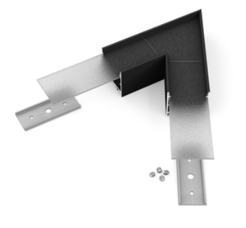 Produit — Connector VARIO30-02 60deg noir anodisé /plastic bag