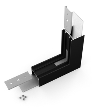 Produit — Connector VARIO30-02 270deg bent noir anodisé /plastic bag