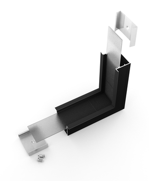 Produit — Connector VARIO30-07 90deg bent noir anodisé /plastic bag