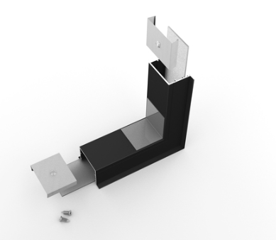Produit — Connector VARIO30-07 270deg bent noir anodisé /plastic bag