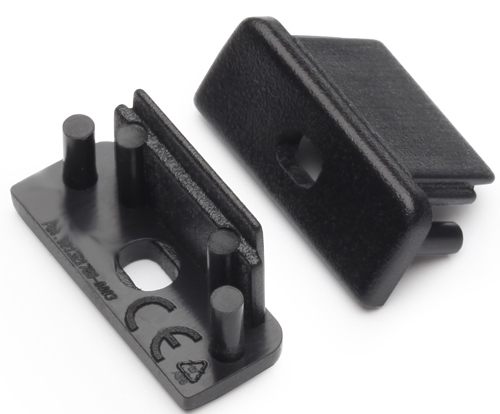 Produit — Terminaison SURFACE10 noir + passage de câble (set de 2)