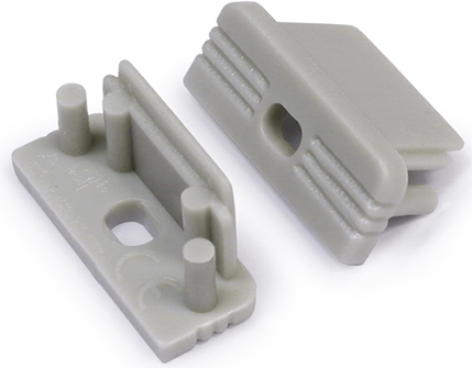 Produit — Terminaison SURFACE10 gris + passage de câble (set de 2)