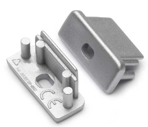 Produit — Terminaison SURFACE10 argent + passage de câble (set de 2)