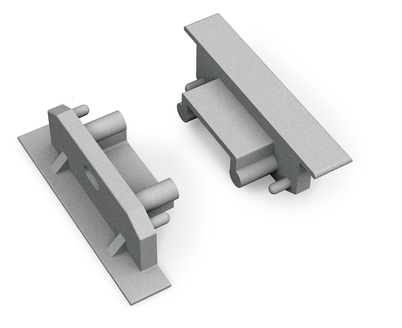 Produit — Terminaison GROOVE14 argent + passage de câble (set de 2)