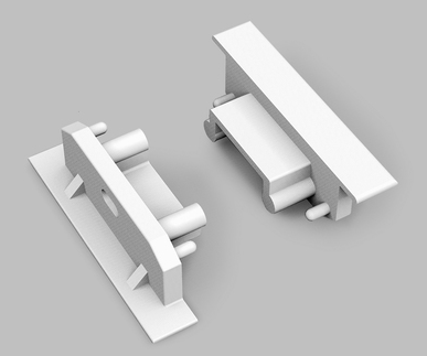 Produit — Terminaison GROOVE14 blanc + passage de câble (set de 2)