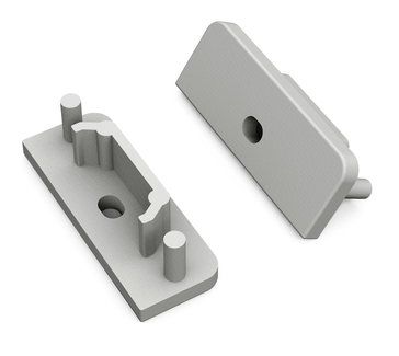 Produit — Terminaison SURFACE14 gris + passage de câble (set de 2)