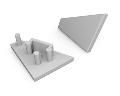Produit — Terminaison CORNER10 gen2 gris [20pcs]