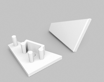 Produit — Terminaison CORNER10 gen2 blanc [20pcs]