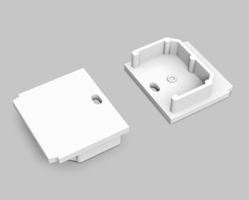 Produit — Terminaison LINEA-IN20 TRIMLESS with hole blanc [20pcs]
