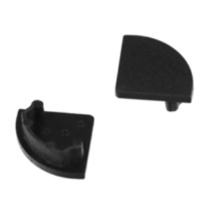 Produit — Terminaison CABI12 arrondi noir (set de 2)