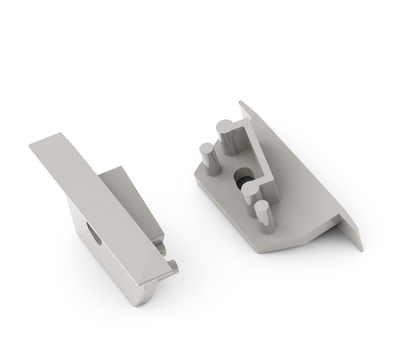 Produit — Terminaison DIAGONAL14 with hole gris [20pcs]