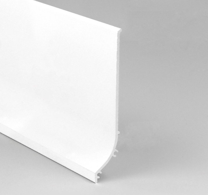 Produit — fini(set x2)hing profile BASE 1m blanc painted /plastic bag