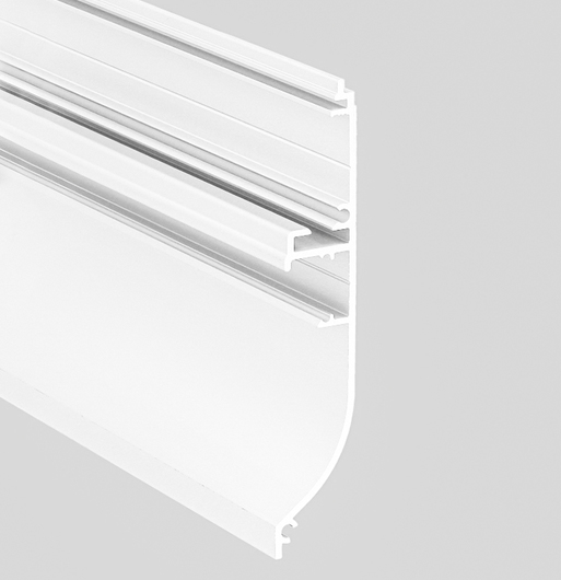 Produit — Profilé LED SKIRT10 AC2/Q9 2m blanc painted /plastic bag