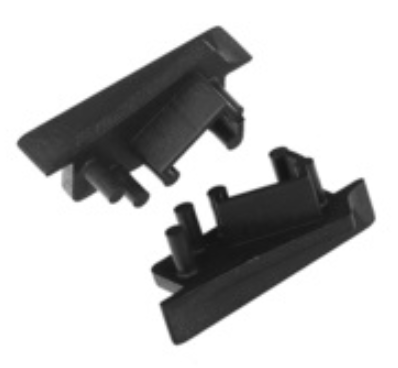 Produit — Terminaison DIAGONAL10 with hole noir (set x2)