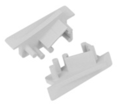 Produit — Terminaison DIAGONAL10 with hole gris (set x2)