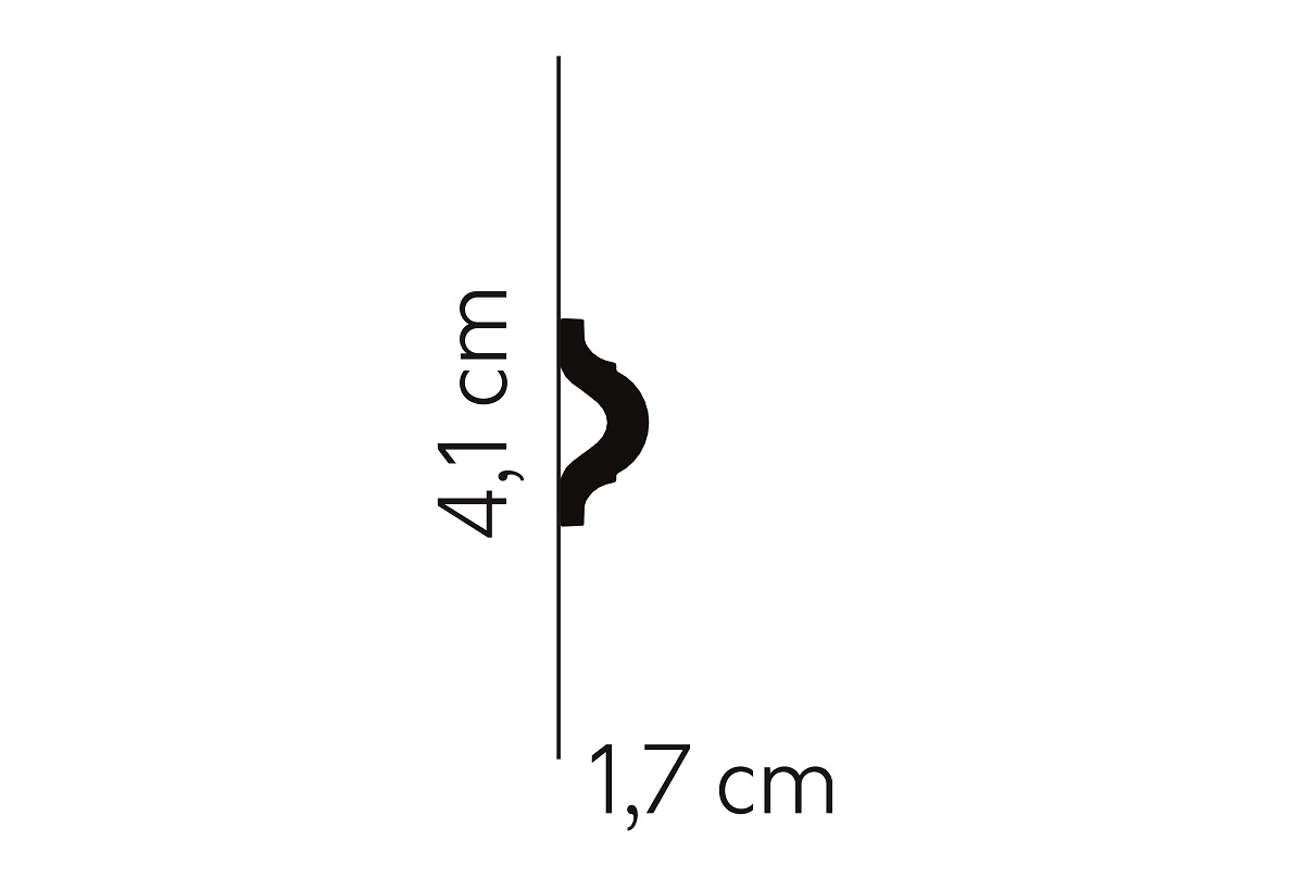 Produit — Moulure Murale MDD332F 2M35 - FLEXIBLE