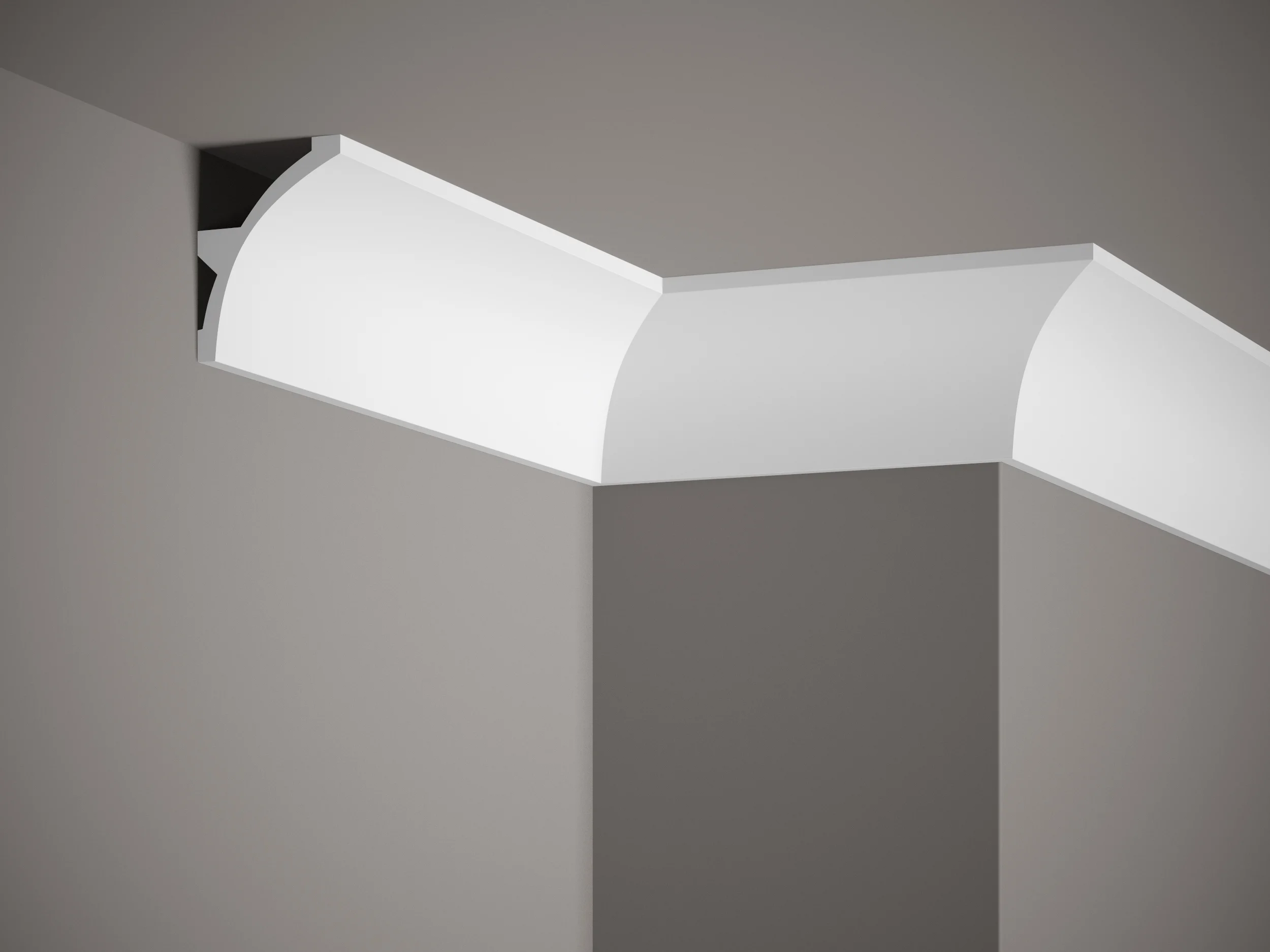 Produit — Moulure Corniche pour LED MDB080 2M40 - STANDARD