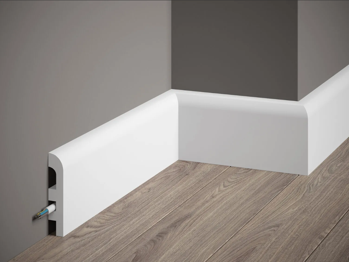 Produit — Moulure Plinthe passe câble MD355 2M - STANDARD