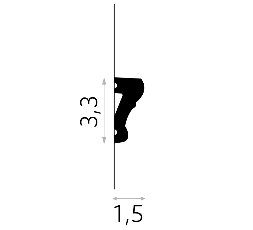 Produit — Moulure Murale MD318 - STANDARD