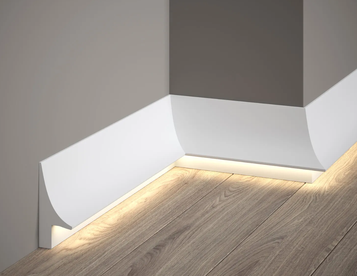 Produit — Moulure Plinthe pour LED QL007 2M - STANDARD