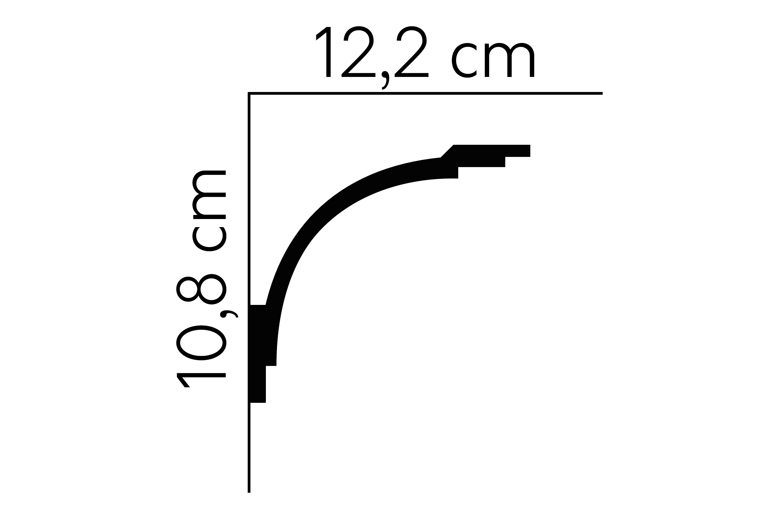 Lighting Moulding for LED MD105T - STANDAR