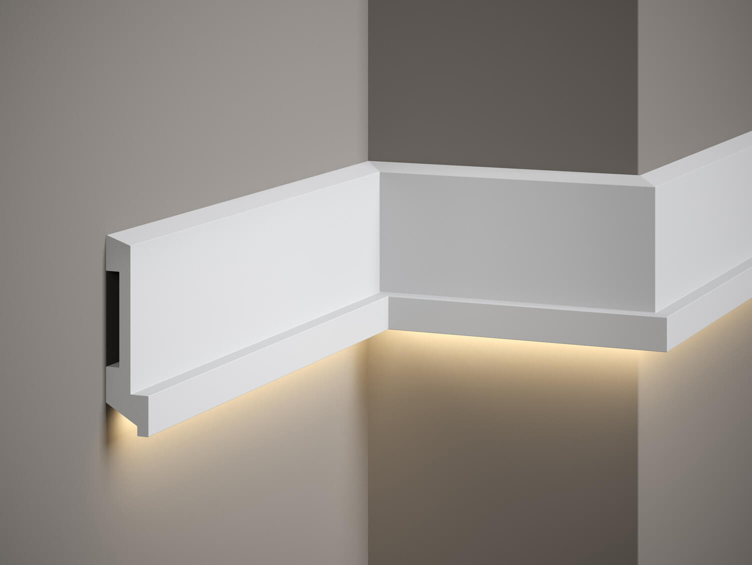 Produit — Moulure Plinthe passe câble MD025 2M - STANDARD