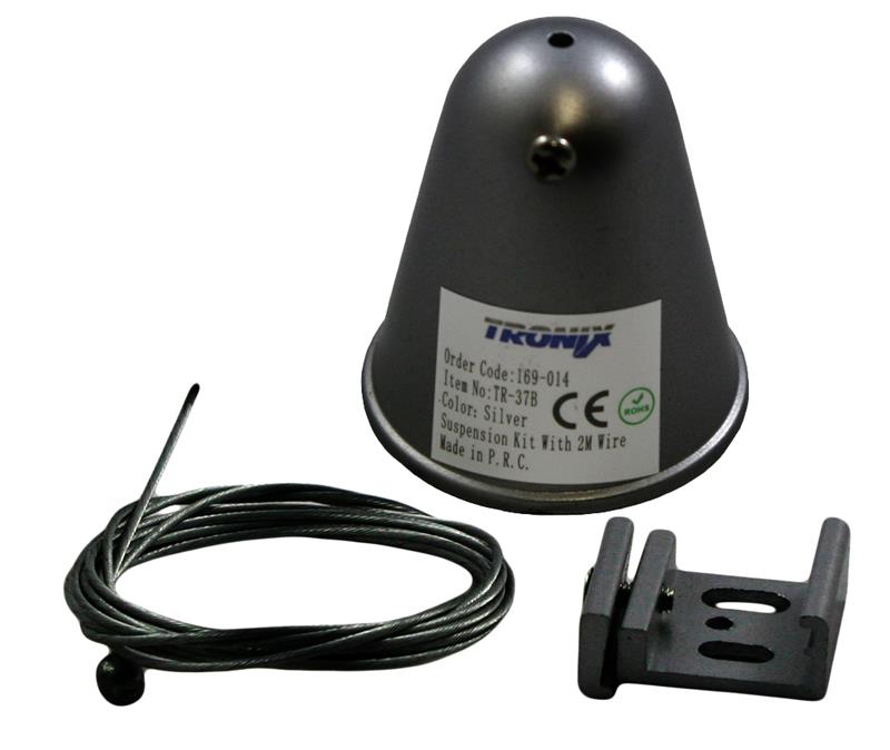 Kit de suspension pour rail 3 phases nero