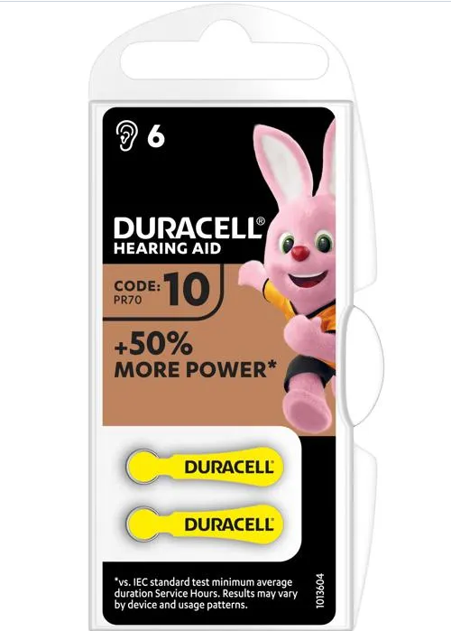 Produit — Duracell Piles pour Appareil Auditif 10