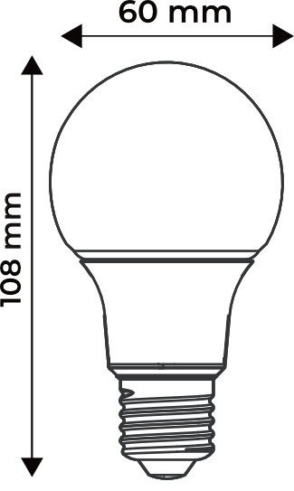 Produit — Ampoule LED SMD Std opale 4000K 8.5W 806L E27