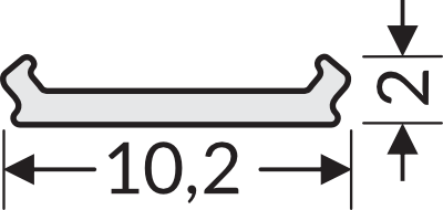 Dimensions — Diffuseur C2 2m opal