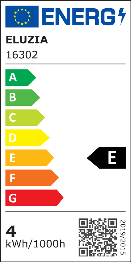 Étiquette énergie — Ampoule LED Fil. Flamme Lisse Dépolie 2700K 4W 450L E14 IRC90