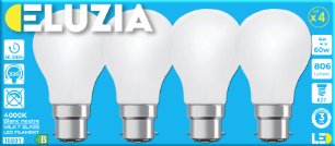 Produit — Ampoule LED Fil. Std Milky 4000K 4W 806L B22 - classe B - Bx4