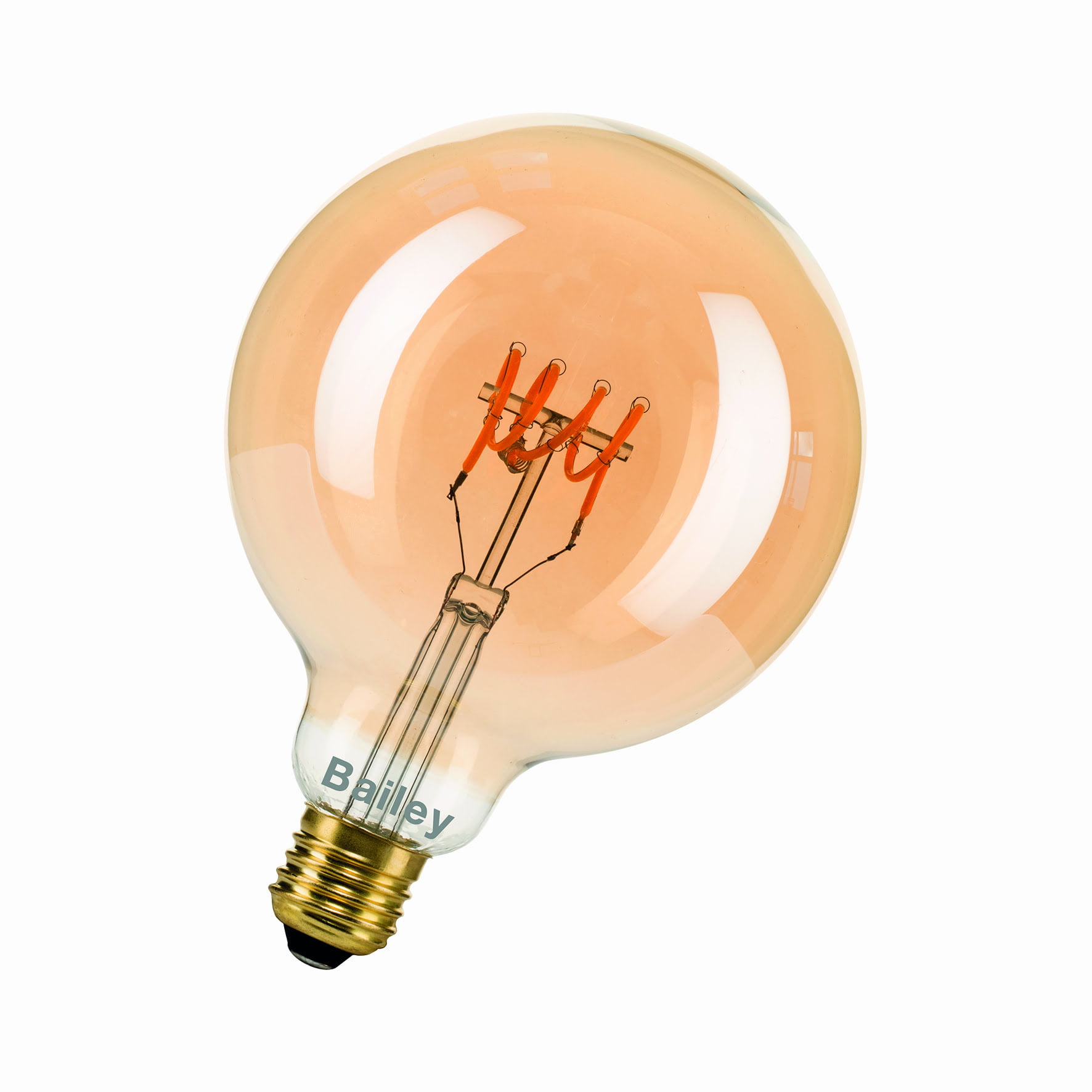 Ampoule DECO LED Fil. G125 E27 4W 2200K Gold dim. Malltis