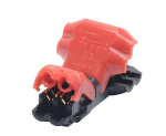 Connecteur CF-2 en T - 2 Pin Rouge/Noire IP40 300V 9A