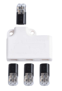 Distributeur en Y - In/Out: 1/3 - 2 Pin Blanc - pour ref 30924
