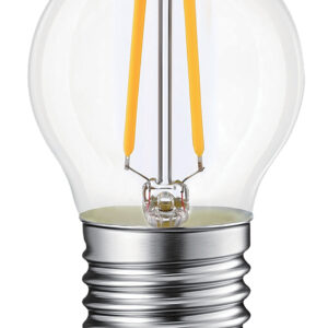 Ampoule LED Fil. (D) mini sphér. P45 claire 2700K 4W 400L E27 free-flicker - Bx1