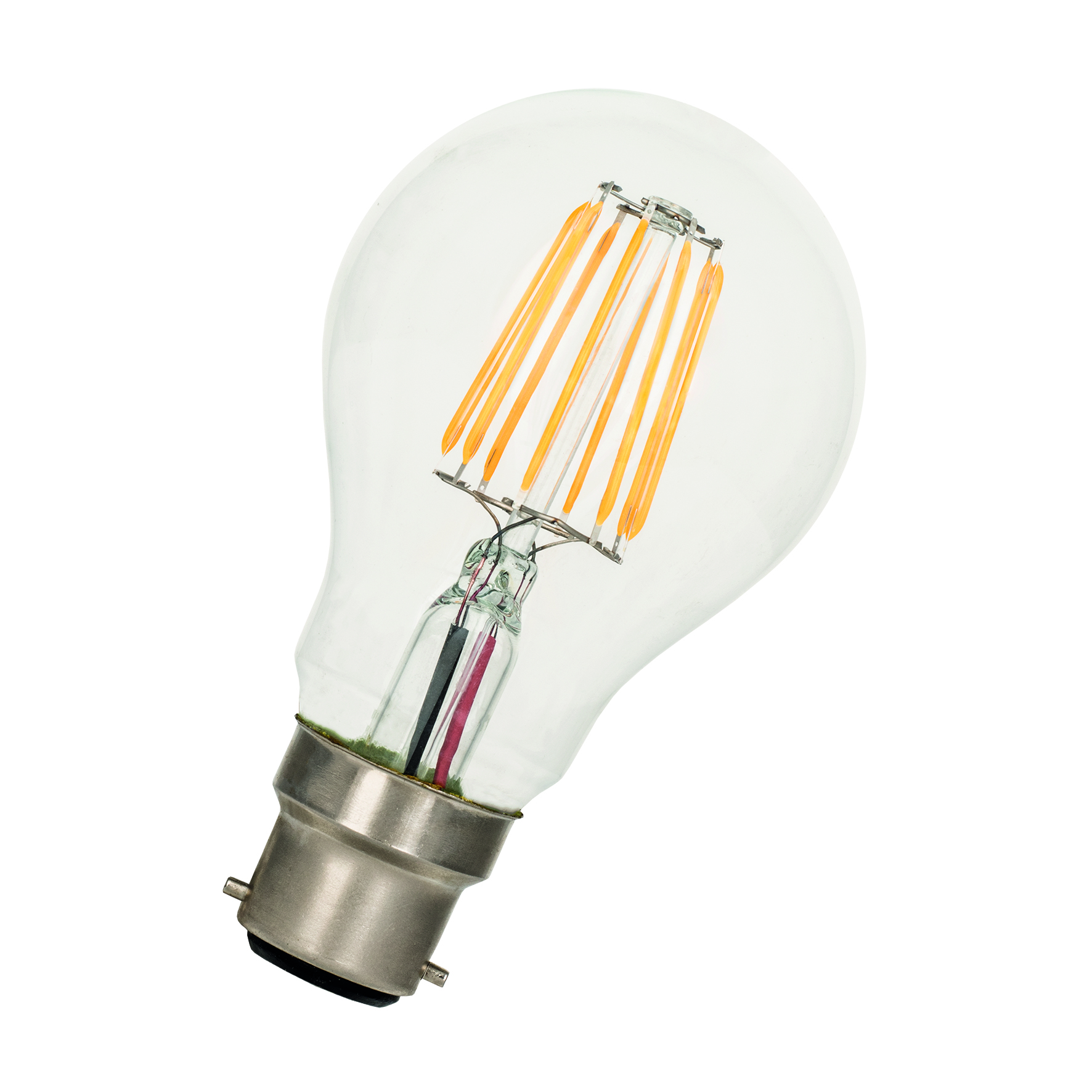 Ampoule LED Fil. (D) standard claire 4000K 7W 770L B22 dimmable IRC90