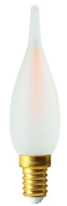 Ampoule LED Flamme CDV droite Dépoli Ext. 2700L 4W 300L E14 IRC90 Dimmable