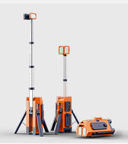 Projecteur de Chantier télescopique 8000-15000Lm - nu