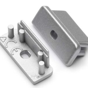 Terminaison SURFACE14 argent + passage de câble (set x2)