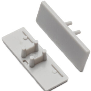 Terminaison BACK10 gris sans passage de cable (set de 2)